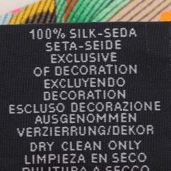 Pre Owned Hermès Multicolor Silk Plumetis Twilly