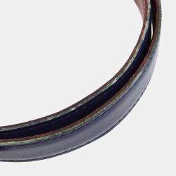 Hermes Blue Box Calf and Courchevel Leather Constance Reversible Belt