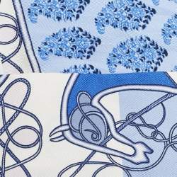 Hermes Purple Coup de Fouet au Bloc Silk Twilly 