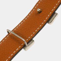 Hermes Black Box Calf Leather Constance Reversible Belt Size 70