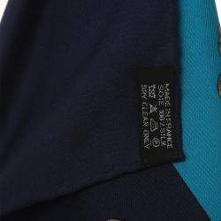 Hermes Blue Silk L'instruction du Roy en L'exercice de Monter a Cheval Scarf