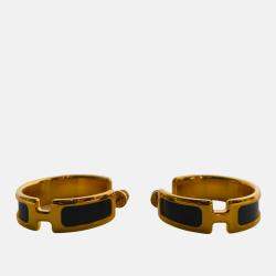 Olympe Earrings in Black GHW