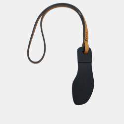 Hermes Pink Brown Leather Oran Nano Bag Charm