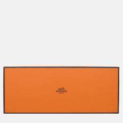 Hermes Orange Leather Rodeo PM Charm