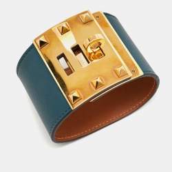 Hermès Kelly Dog Leather Gold Plated Bracelet