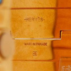 Hermès Tendresse Feline Tattoo Enamel Gold Plated Wide Hinged Bangle Bracelet