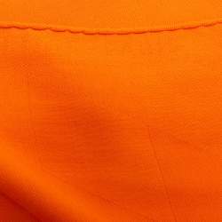 Hermès Orange H en Bias Cashmere & Silk Stole 