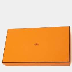 Hermès Orange H en Bias Cashmere & Silk Stole 
