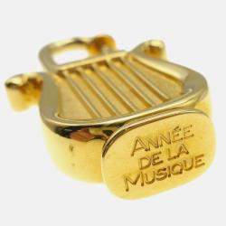 Hermes Harp 1996 Cadena Padlock Gold Small