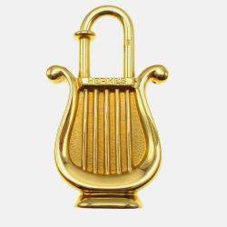 Hermes Harp 1996 Cadena Padlock Gold Small