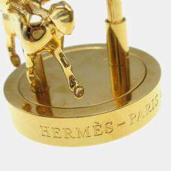 Hermes 2007 Entrez dans la danse! Pegasus Cadena Gold Small