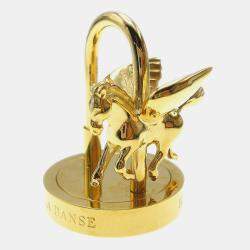 Hermes 2007 Entrez dans la danse! Pegasus Cadena Gold Small