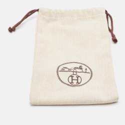 Pre Owned Hermès White Attelage en Arbalete Silk Scarf