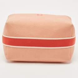 Hermes Goyave Canvas Large Bride-A-Brac Pouch