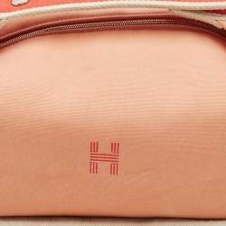 Hermes Goyave Canvas Large Bride-A-Brac Pouch
