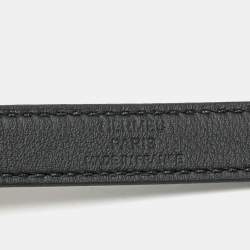 Hermès Kelly Double Leather Palladium Plated Double Wrap Bracelet