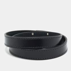 Hermès Kelly Double Leather Palladium Plated Double Wrap Bracelet