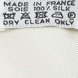 Pre Owned Hermes Cream Silk Un Jardin Sur Le Toit Scarf