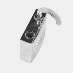 Pre Owned Hermès Padlock Silver Tone Refillable Parfum Bag Charm