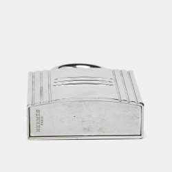 Pre Owned Hermès Padlock Silver Tone Refillable Parfum Bag Charm