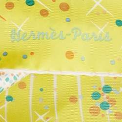 Pre Owned Hermès Yellow Magic Kelly Silk Scarf