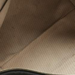 Pre Owned Hermes Noir/Bleu Nuit Canvas Small Bride-A-Brac Pouch