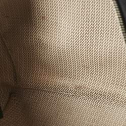 Pre Owned Hermes Noir/Bleu Nuit Canvas Small Bride-A-Brac Pouch