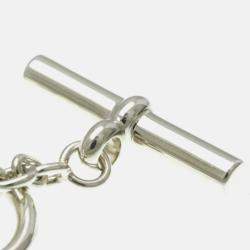 Pre Owned Hermes Chaine D'ancre Silver Pendant Necklace 