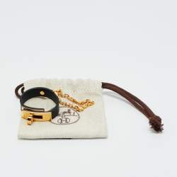 Pre Owned Hermès Kelly Leather Gold Plated Glove Clip