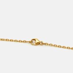 مملوكة مسبقًا قلادة هيرمس ميني بوب H مطلية بالذهب وإيناميل