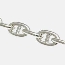 Pre Owned Hermes Chaine D’Ancre MM Silver Charm Bracelet