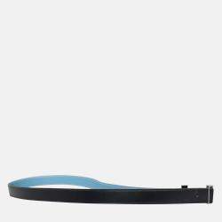 Pre Owned Hermes Reversible 32 mm  Belt With Enamel H Buckle 30 mm
