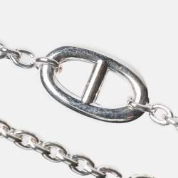 مملوكة مسبقًا Hermès Sterling Silver Farandole Long Toggle Necklace
