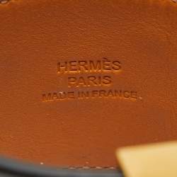 مملوكة مسبقًا سوار هيرمس كولير دي شيان جلد أسود مطلي بالذهب مقاس صغير (سمول)