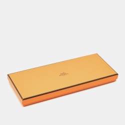 Pre Owned Hermès Bleu Brume/Chai/Cornaline Milo Leather GriGri Rodeo Bag Charm PM