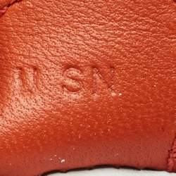 Pre Owned Hermès Bleu Brume/Chai/Cornaline Milo Leather GriGri Rodeo Bag Charm PM