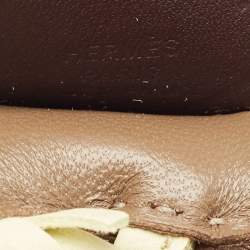 Pre Owned Hermès Etoupe/Jaune Milton/Rouge Sellier Milo Leather GriGri Rodeo Pegase Bag Charm PM