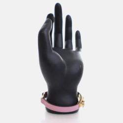 Pre Owned Hermes Mini Mauve Sylvestre Swift Rivale Bracelet