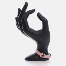 Pre Owned Hermes Mini Mauve Sylvestre Swift Rivale Bracelet