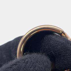 Pre Owned Hermes Orump Ring Size Gm/S Black Veau Madame Metal
