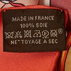 مملوكة مسبقًا Hermès Pink Silk Animapolis scarf