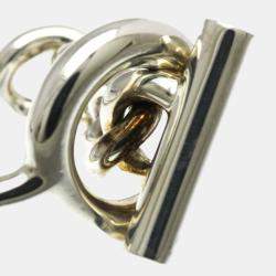 Pre Owned Hermes Croisette Silver 925 Fashion No Stone Band Ring 