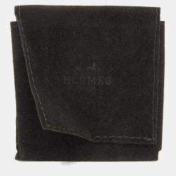 Pre Owned Hermes Croisette Silver 925 Fashion No Stone Band Ring 