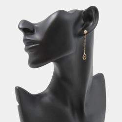 Pre Owned Hermes Chaine D'Ancre New Farandole TPM 18K Pink Gold Earrings
