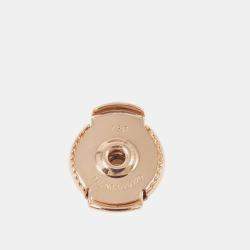 Pre Owned Hermes Chaine D'Ancre New Farandole TPM 18K Pink Gold Earrings