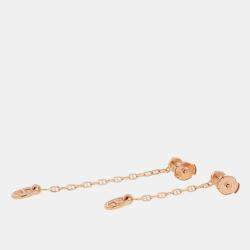 Pre Owned Hermes Chaine D'Ancre New Farandole 18K Pink Gold TPM Earrings 