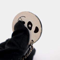Pre Owned Hermes Epsom White Panda Bag Charm