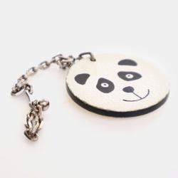 Pre Owned Hermes Epsom White Panda Bag Charm