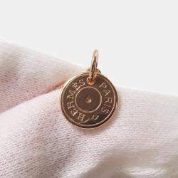 Pre Owned Hermes Gambade Clous De Sel Sellier 18K Pink Gold Ring Size 52 