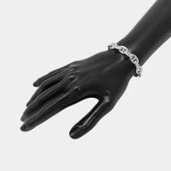Pre Owned Hermes Chaine D'Ancre 14 Frames Silver 925 PM Bracelet 